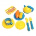 33 Pcs Kitchen Cooking Toys Tea-set Cutlery Pans Kids Pretend Developmental Play Gift